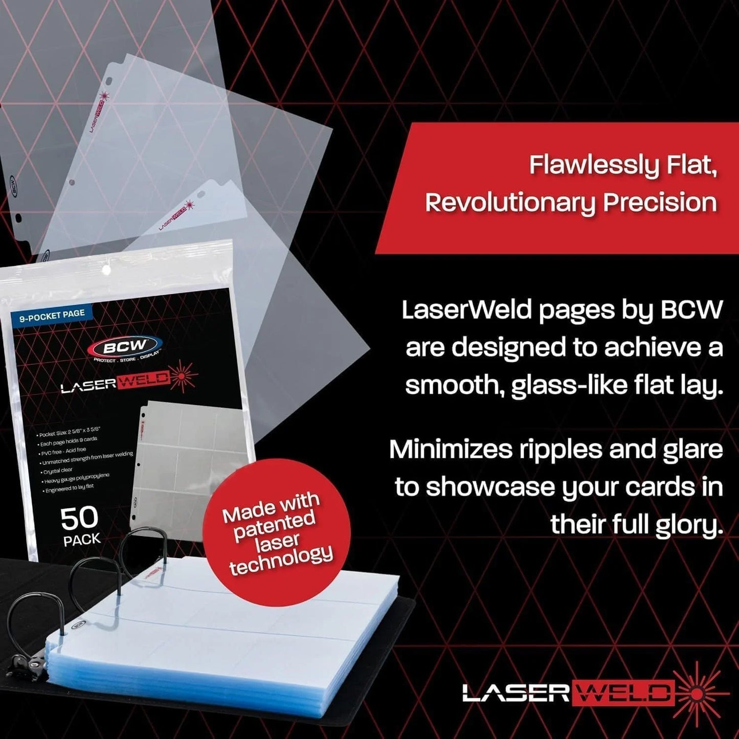 LaserWeld® 9-Pocket Page - Side Load (50 CT. Pack)
