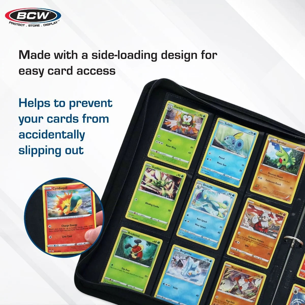 Side Loading 18-Pocket Pro Pages - Black