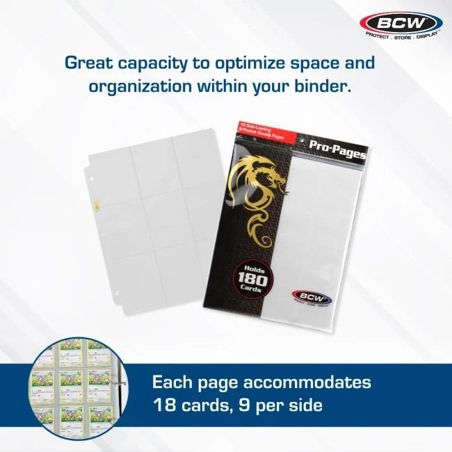 Side Loading 18-Pocket Pro Pages - White