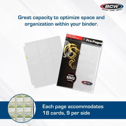 Side Loading 18-Pocket Pro Pages - White