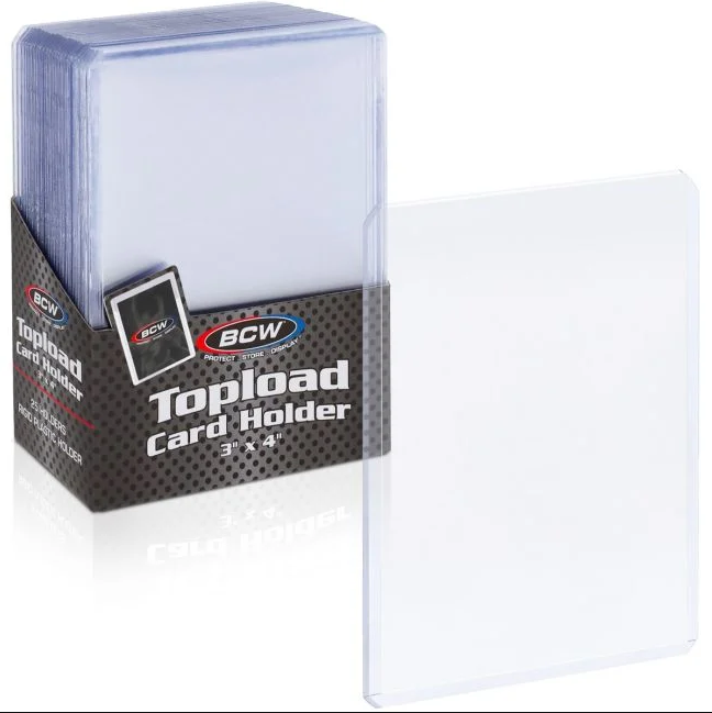 BCW 3x4 Topload Card Holder - Standard 25ct