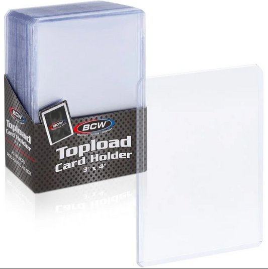 BCW 3x4 Topload Card Holder - Standard 25ct