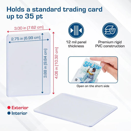 BCW 3x4 Topload Card Holder - Standard 25ct